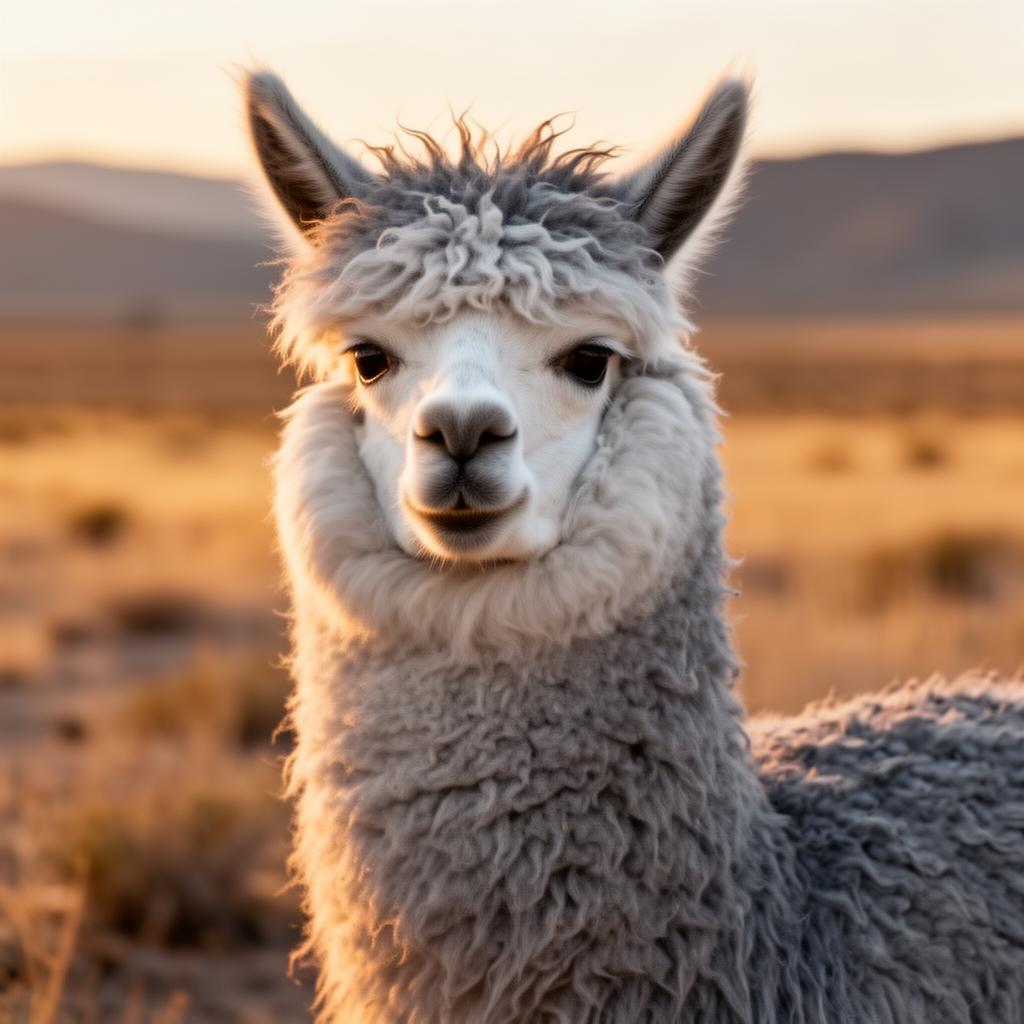 Sage, an alpaca at Owyhee River Alpaca Farm