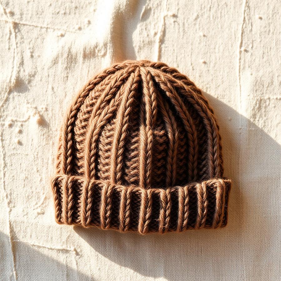 Ribbed Alpaca Beanie