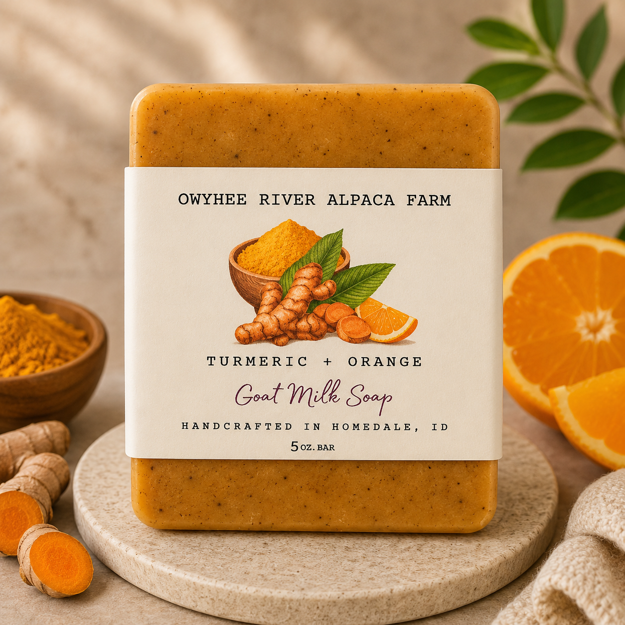 Turmeric + Orange Goat Milk Soap