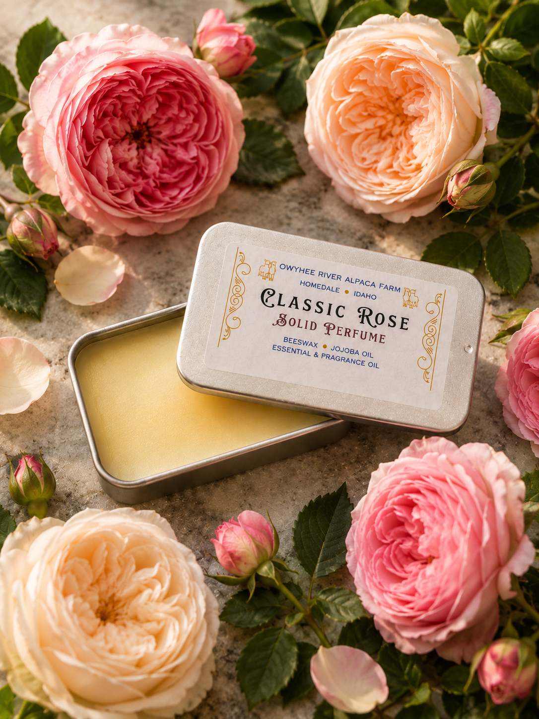 Classic Rose Solid Perfume