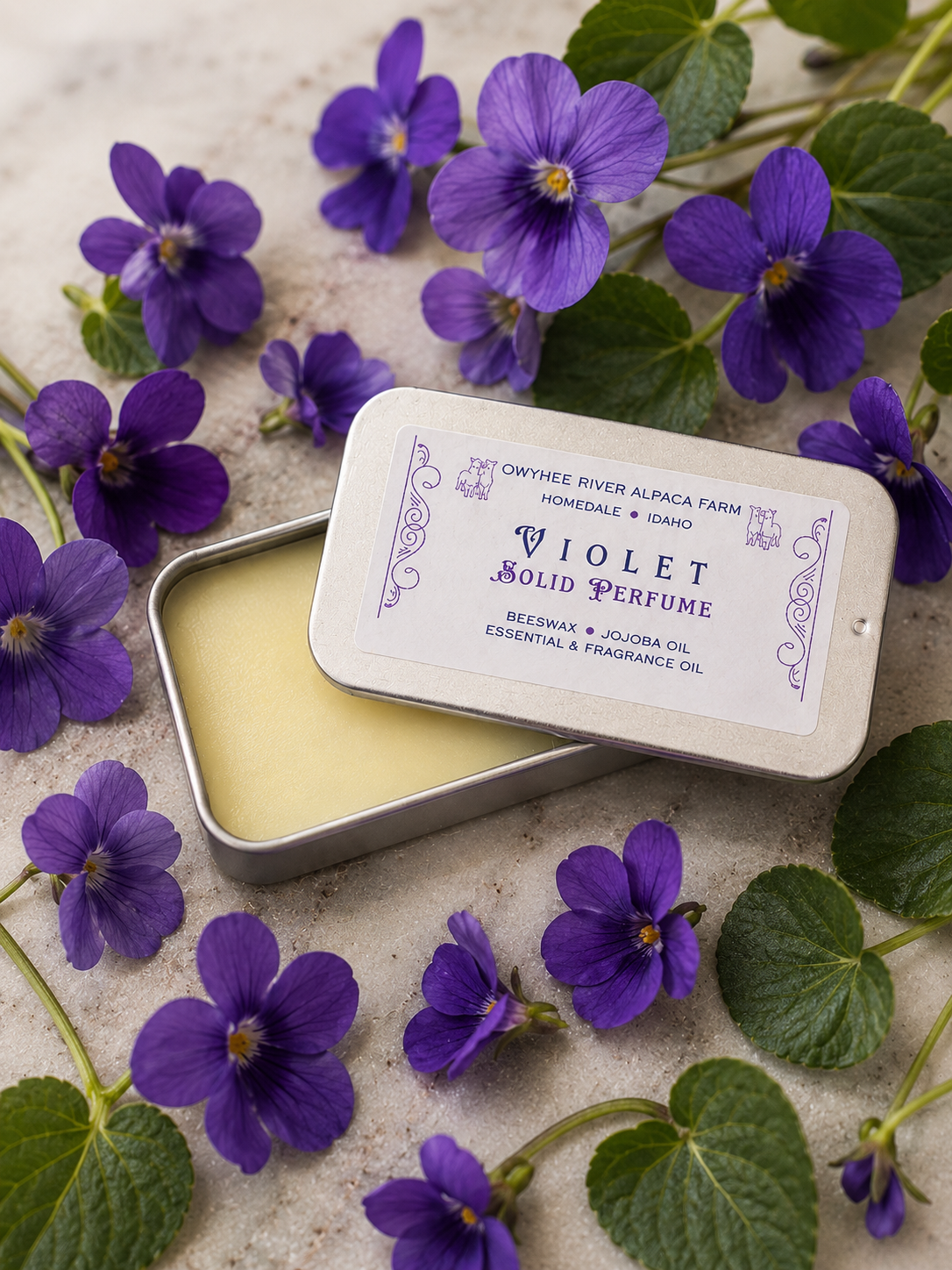 Violet Solid Perfume